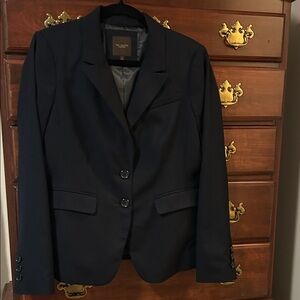 The Limited Navy Single-Breasted Tailored Blazer
